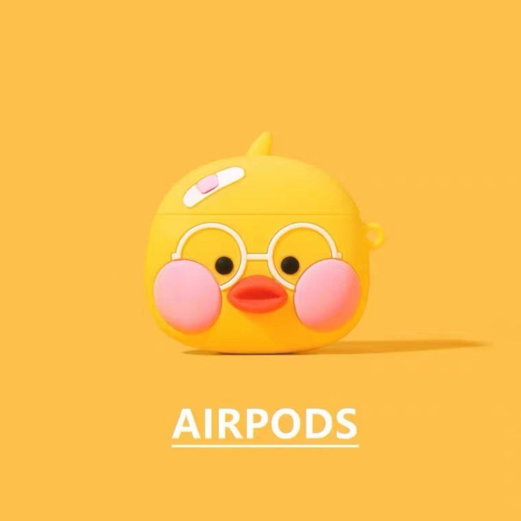 Chicken Bandage Glasses AirPods Case