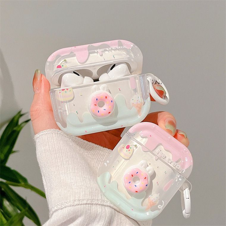 Cute Donut Drip AirPods Case