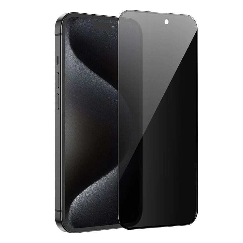 Full Screen Tempered Glass Screen Protector for iPhone 16 | 15 (0.33mm Privacy)