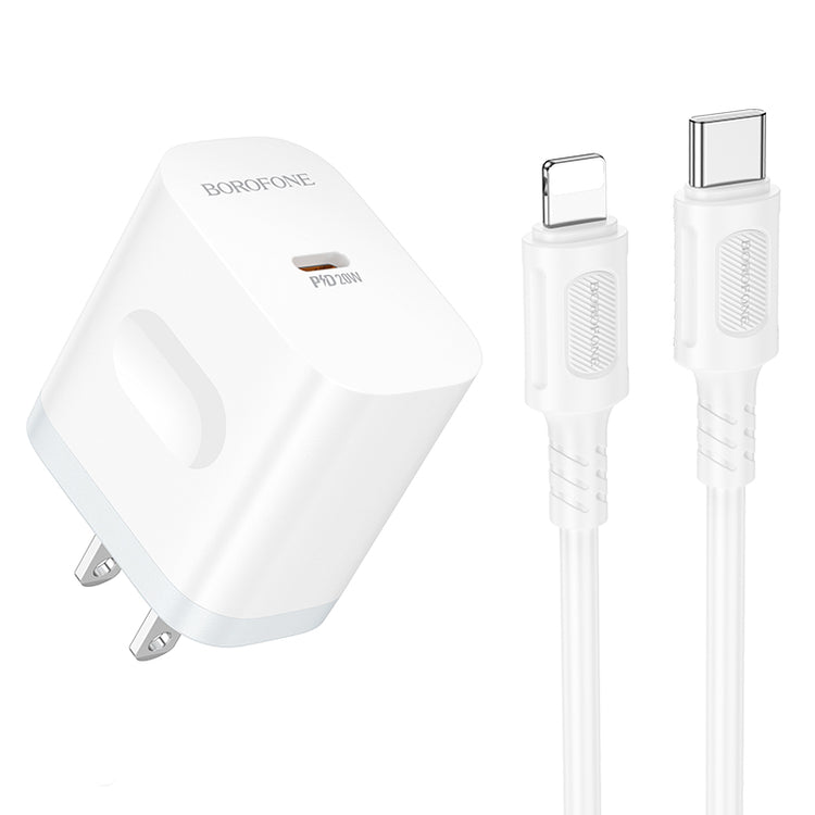 20W USB C Fast Charger Set PD Wall Plug with 1m Lightning Cable