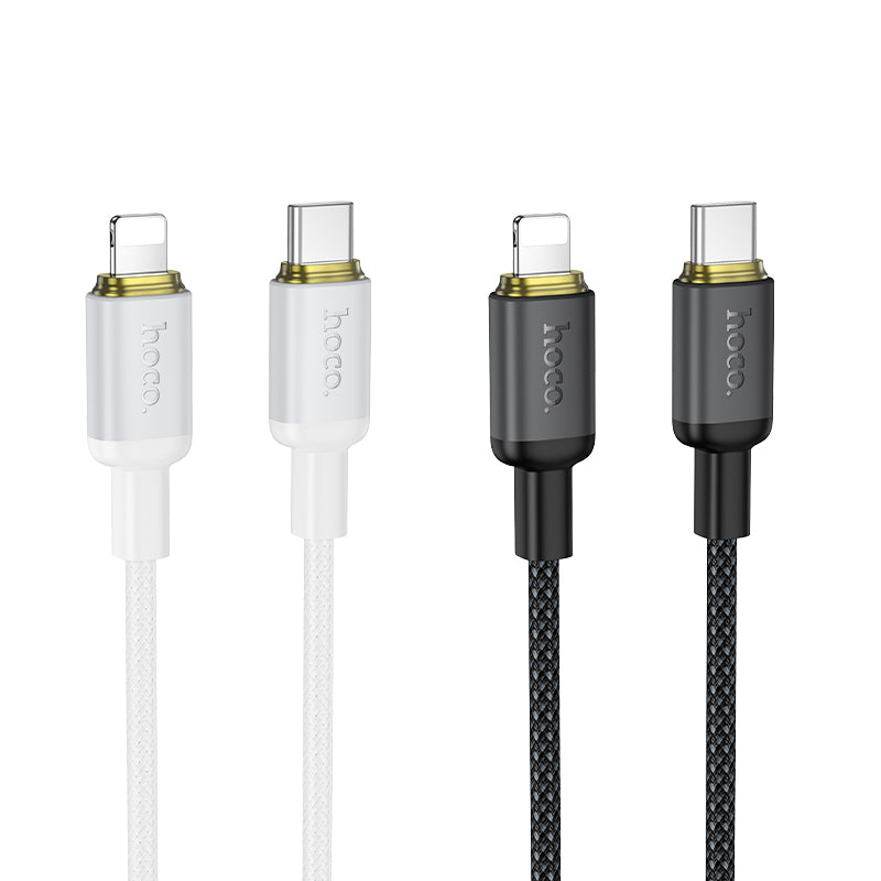 USB-C to Lightning Braided Fast Charging Cable 30W Power Delivery 1m