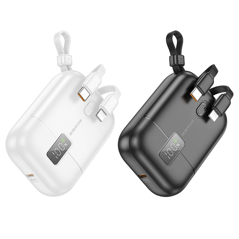 High Charge 22.5W + PD20W Fully Compatible Power Bank with Digital Display and Cable (10000 mAh)