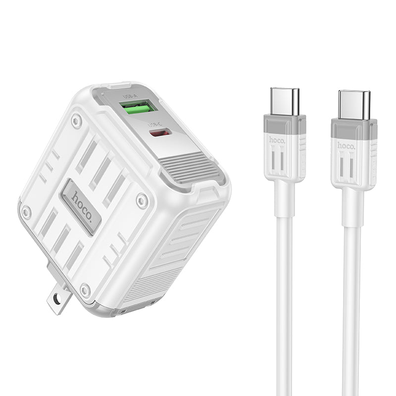 Rock PD45W Dual Port Charger Set with USB-C Cable