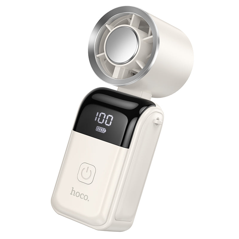 Ultra-Portable Foldable Mini Handheld Fan with Smart LED Digital Display