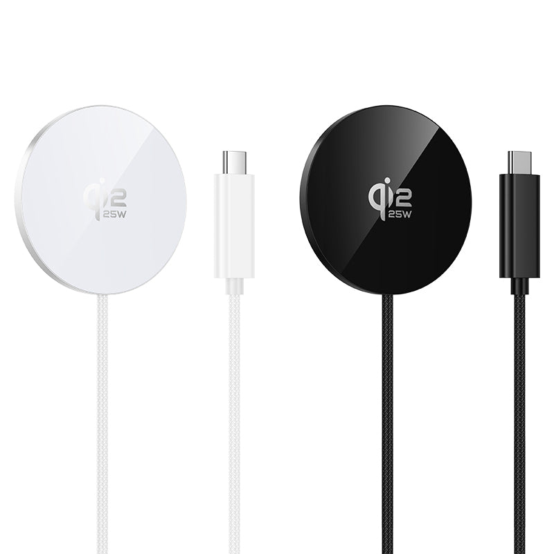 Ultra-Thin 25W Magnetic Wireless Fast Charger with USB-C Cable