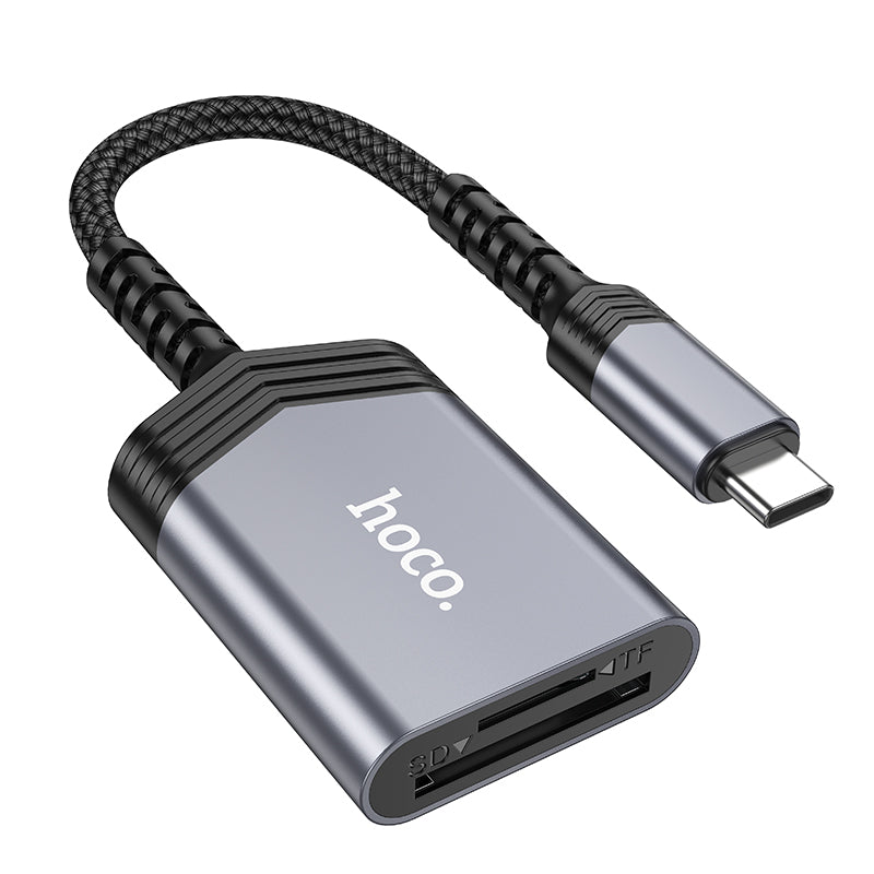 USB-C Male to 2-in-1 Memory Card Reader