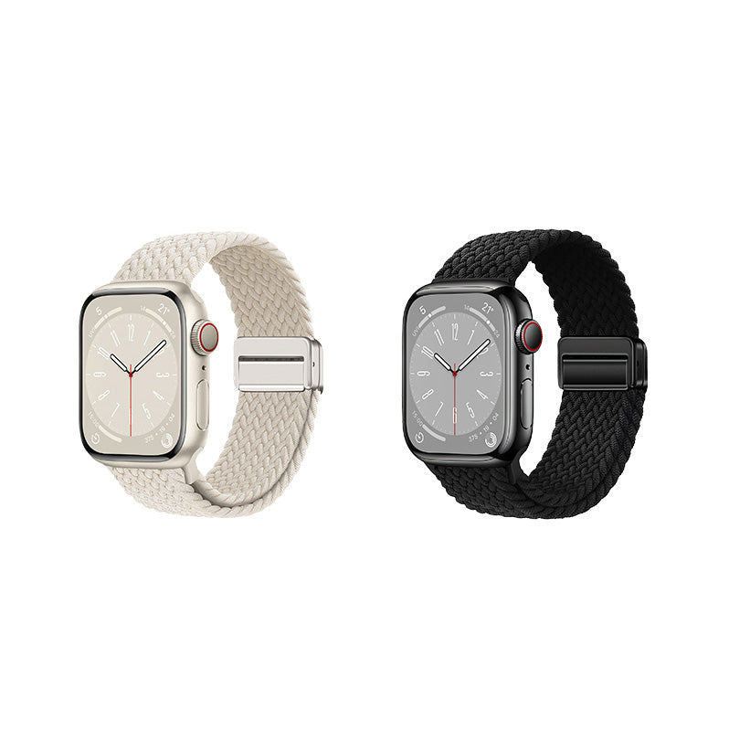 Premium Braided Nylon Loop Band with Magnetic Clasp for Apple Watch