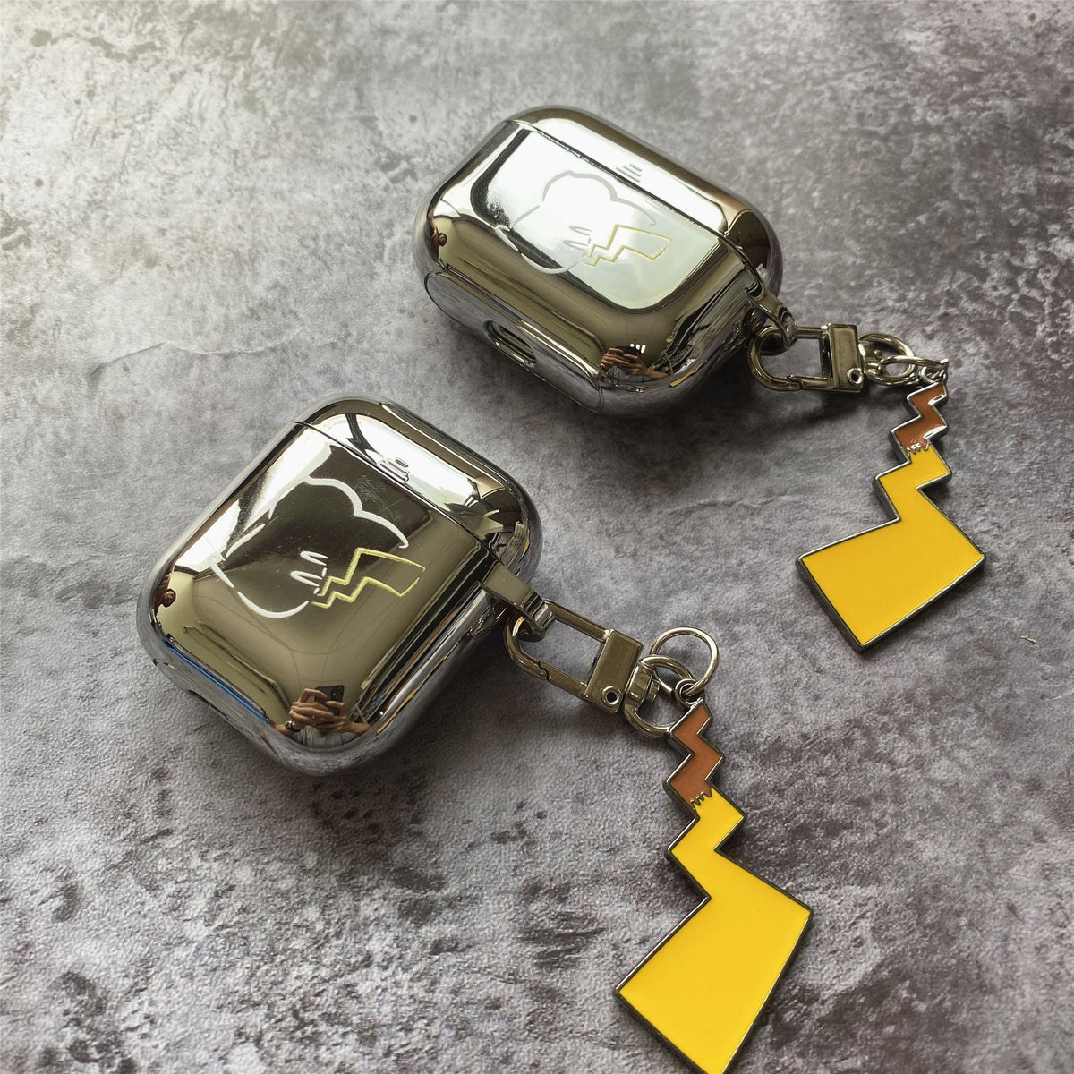 Chrome Pet Thunder AirPods Case