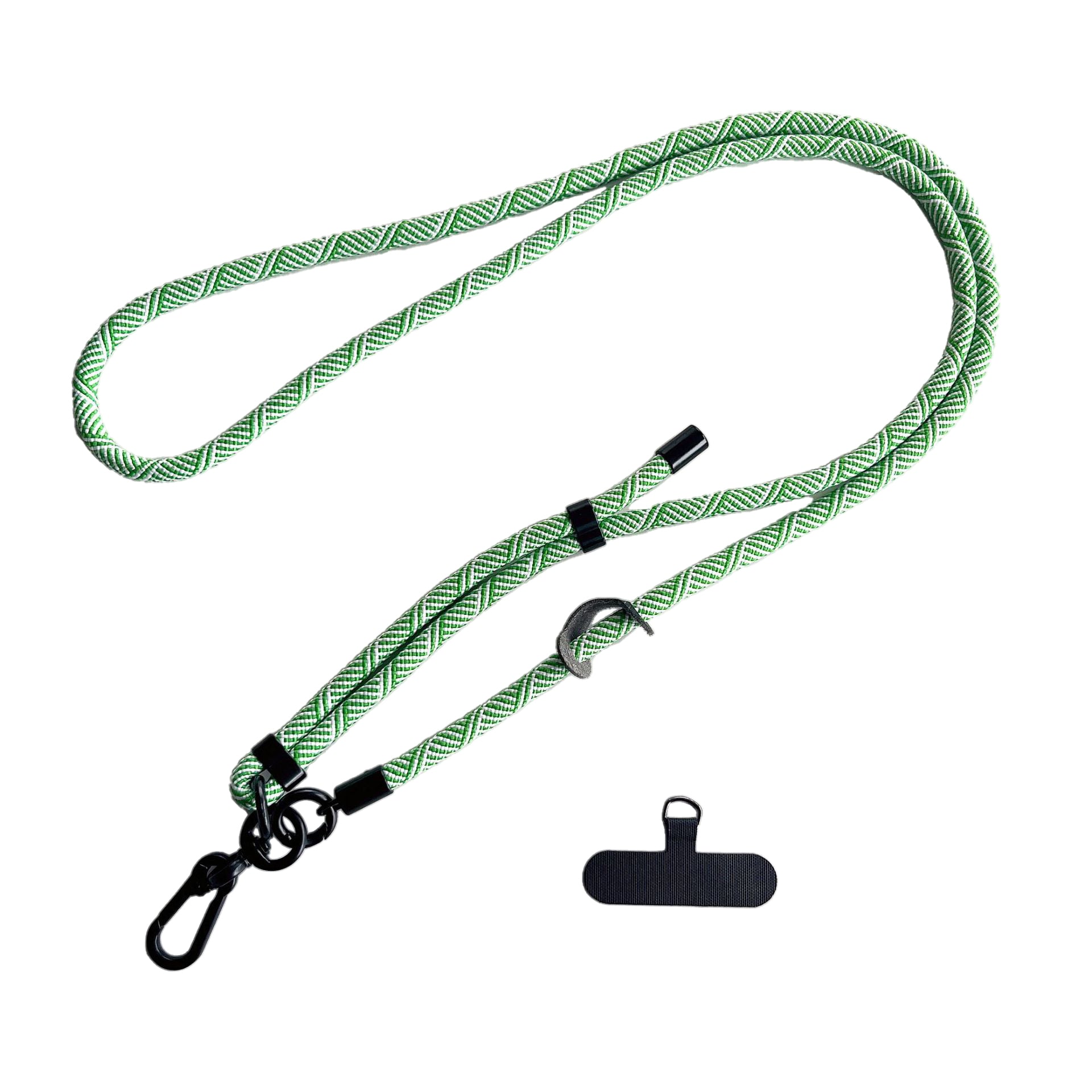 Adjustable Neck & Shoulder Strap (Green and White Stripes)