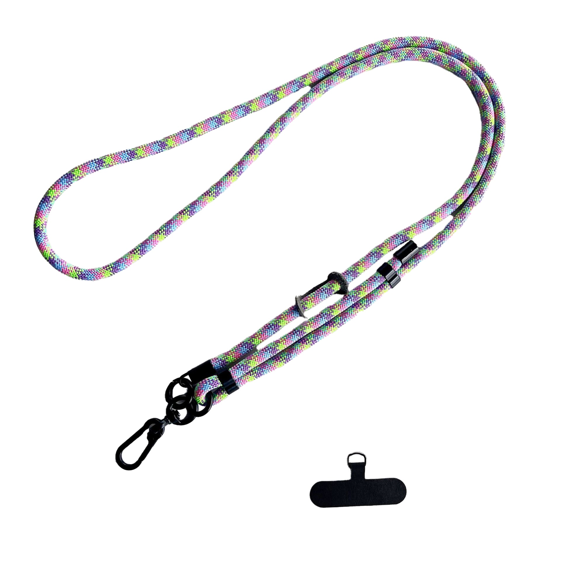 Adjustable Neck & Shoulder Strap (Purple Green Pink)