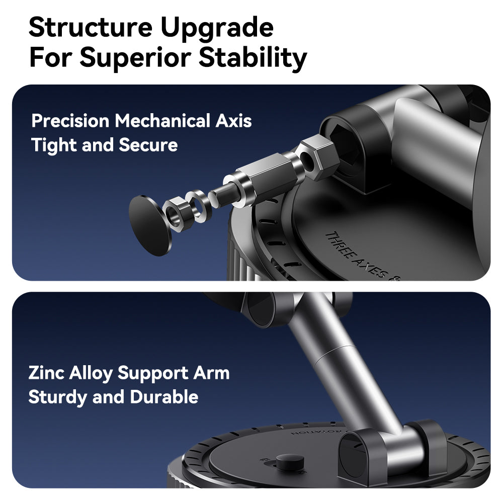 ROCK QS6 Vacuum Suction Cup Magnetic Phone Holder