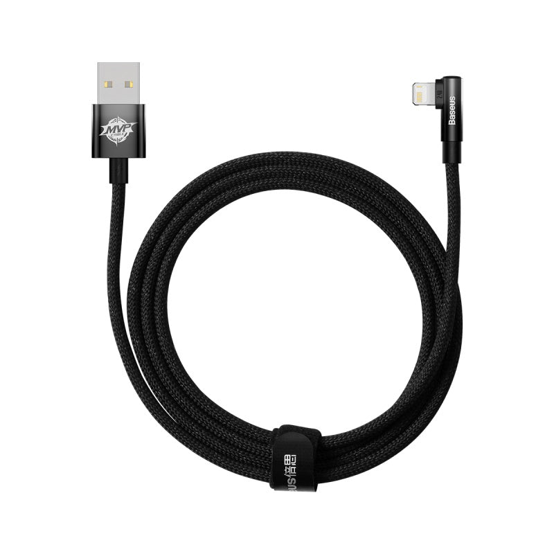 Baseus Braided L-Shaped USB to Lightning Data and Charge Cable (2m) - SKmobile Canada
