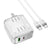 Rock PD45W Dual Port Charger Set with USB-C Cable