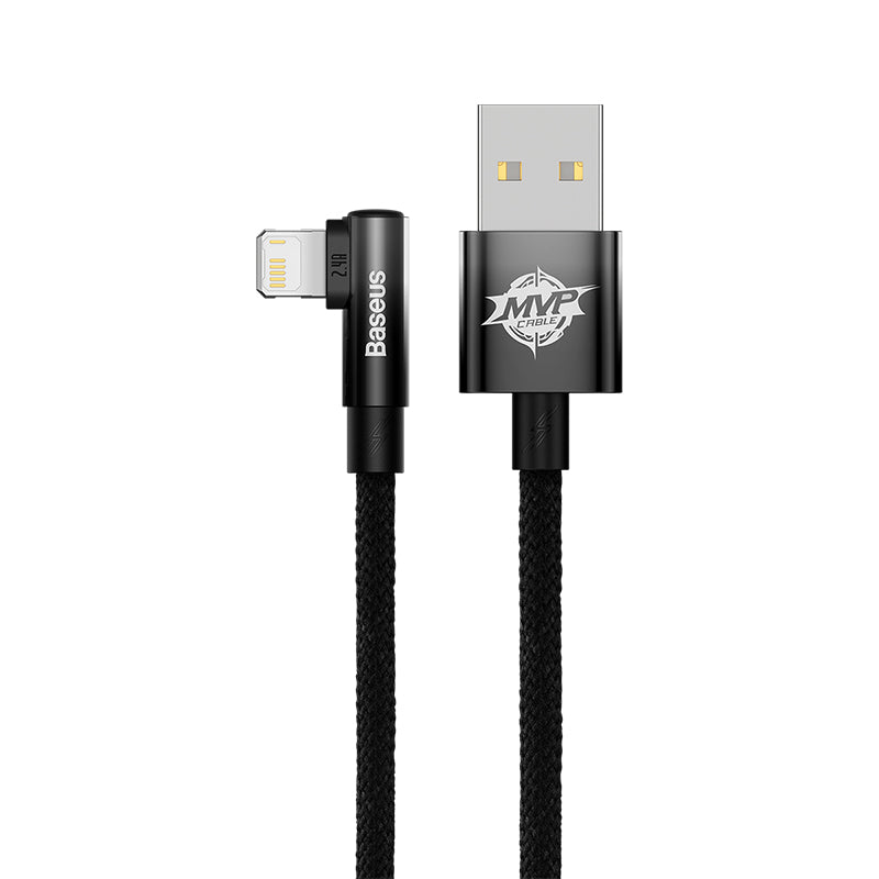 Baseus Braided L-Shaped USB to Lightning Data and Charge Cable (2m) - SKmobile Canada