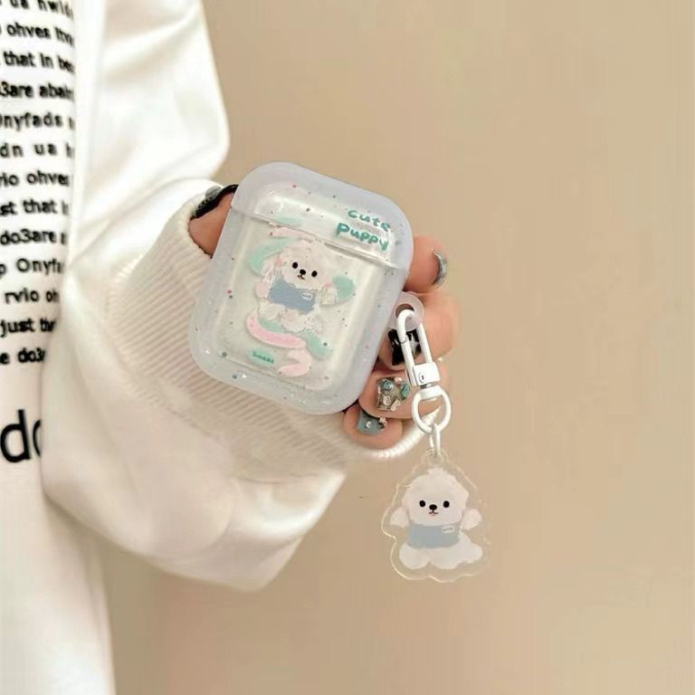 Cute Puppy Graffiti AirPods Case