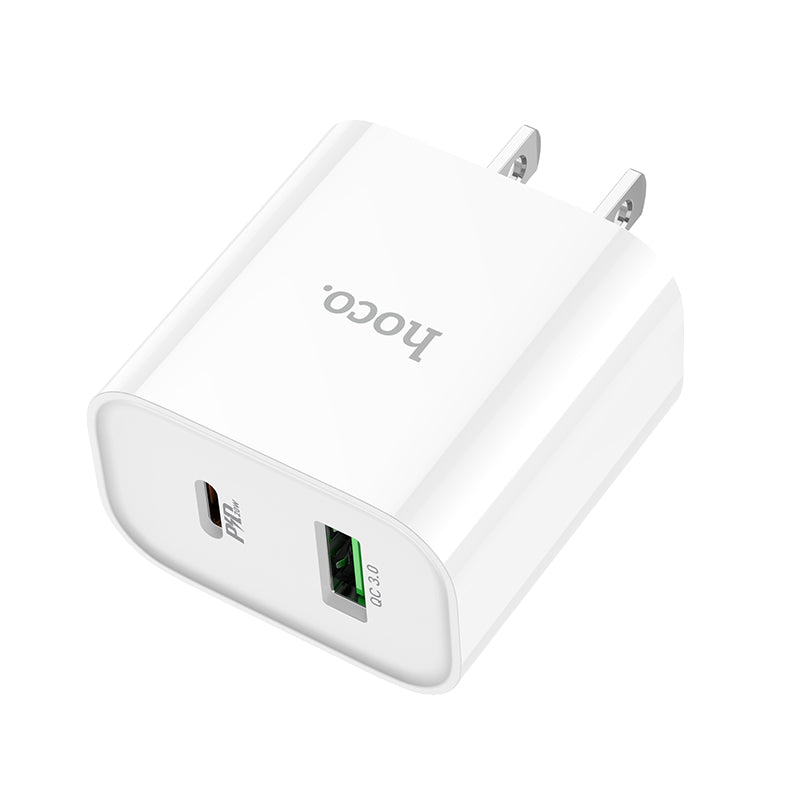 Quick Compact Charger 20W Dual Port USB-C + USB-A - SKmobile Canada