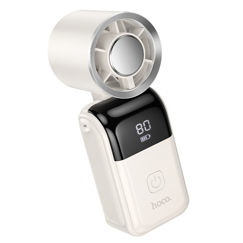 Ultra-Portable Foldable Mini Handheld Fan with Smart LED Digital Display