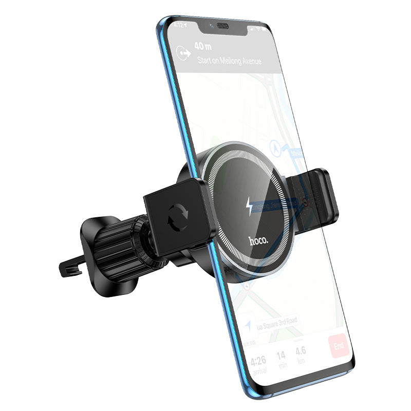 Power Electric MagSafe Wireless Charging Car Holder with Optional Clamp