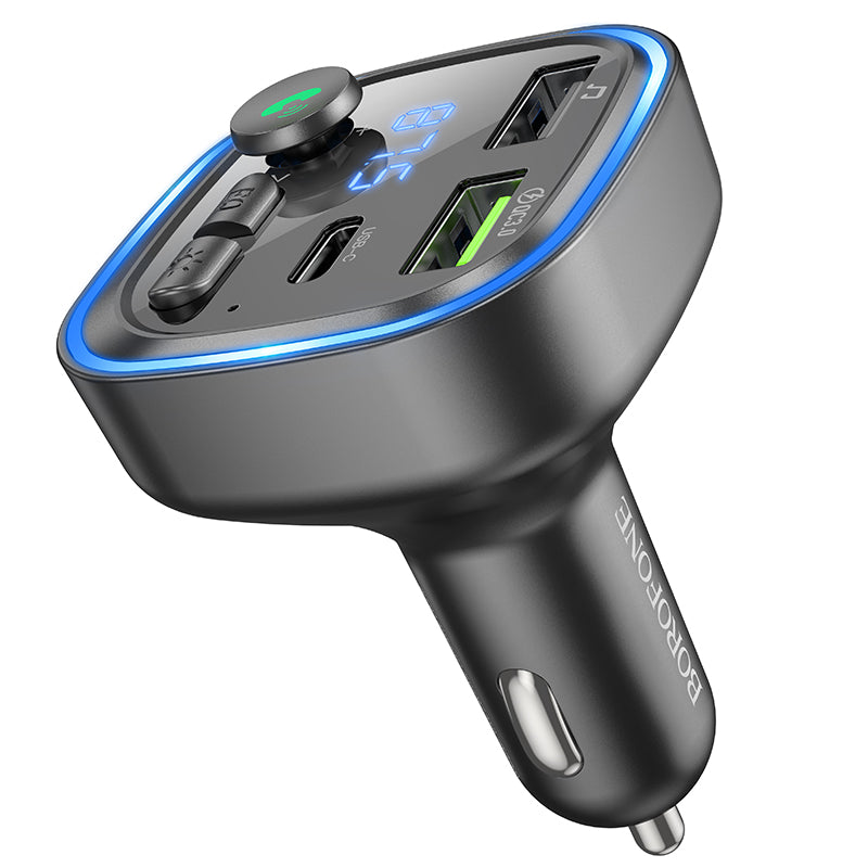 Broad QC3.0 Car Charger with Bluetooth FM Transmitter