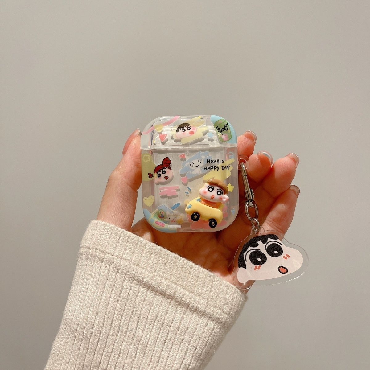 Crayon Car Rabbit Dog AirPods Case