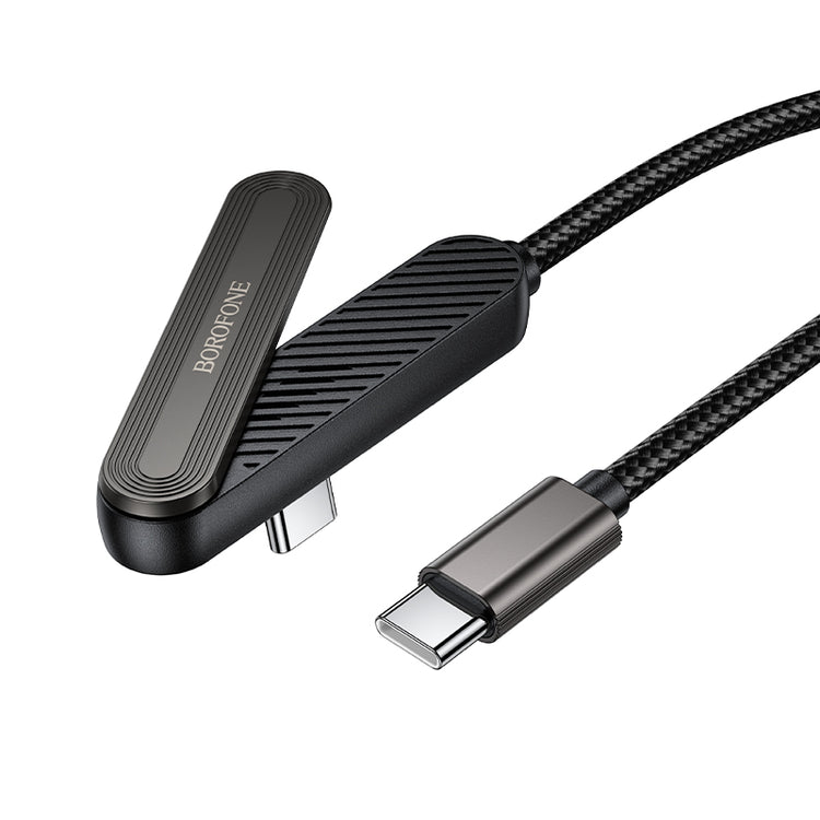 Braided USB-C to USB-C Fast Charging Cable with Foldable Kickstand (1m)