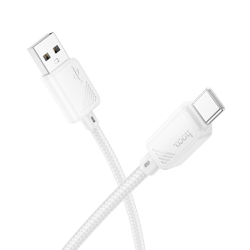 Hoco Nylon Braided USB-A to USB-C Fast Charging Cable (1m)