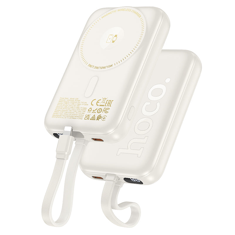 Portable PD20W Magnetic 3-in-1 Power Bank with Bidirectional Cable (10000 mAh)