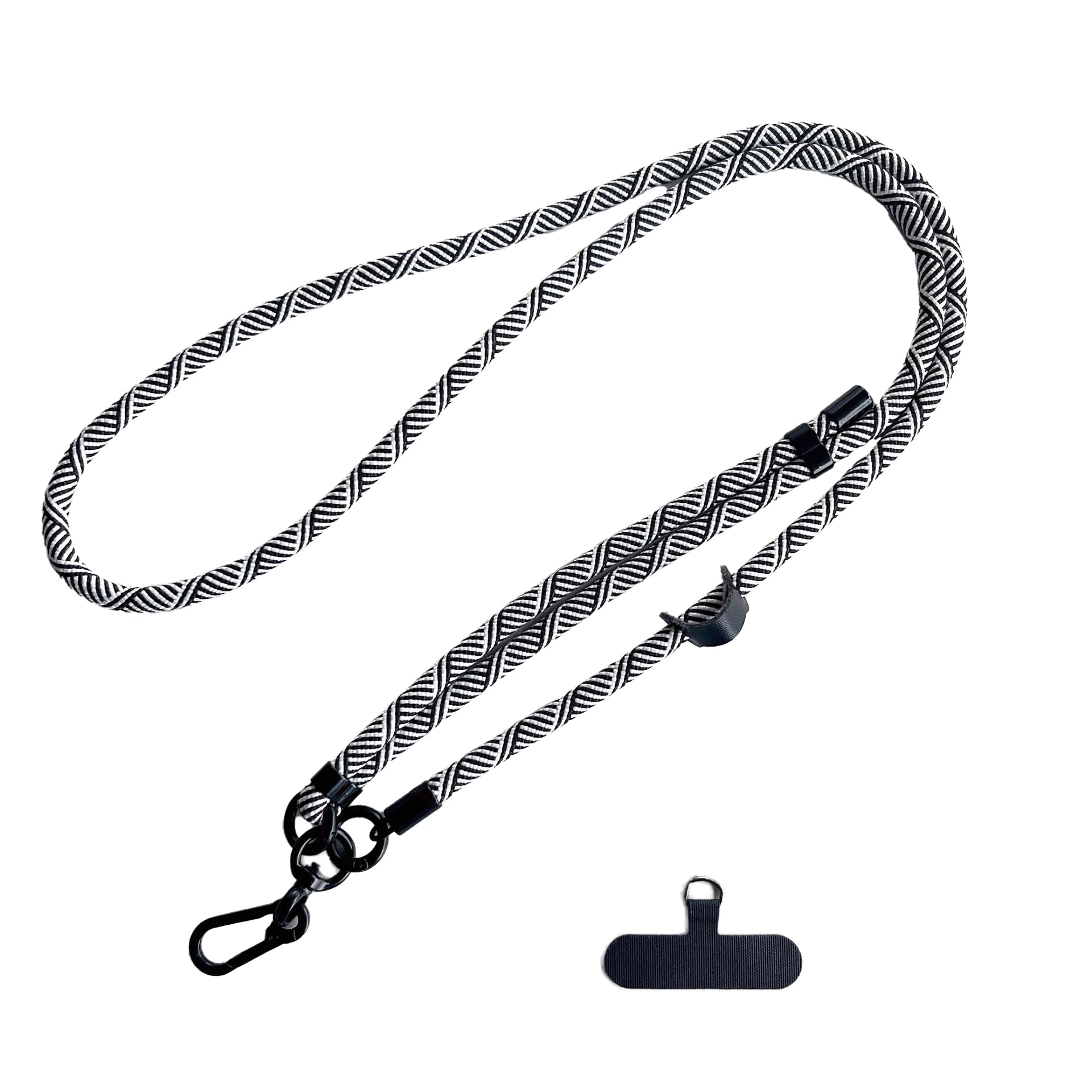 Adjustable Neck & Shoulder Strap (Black White Zebra)