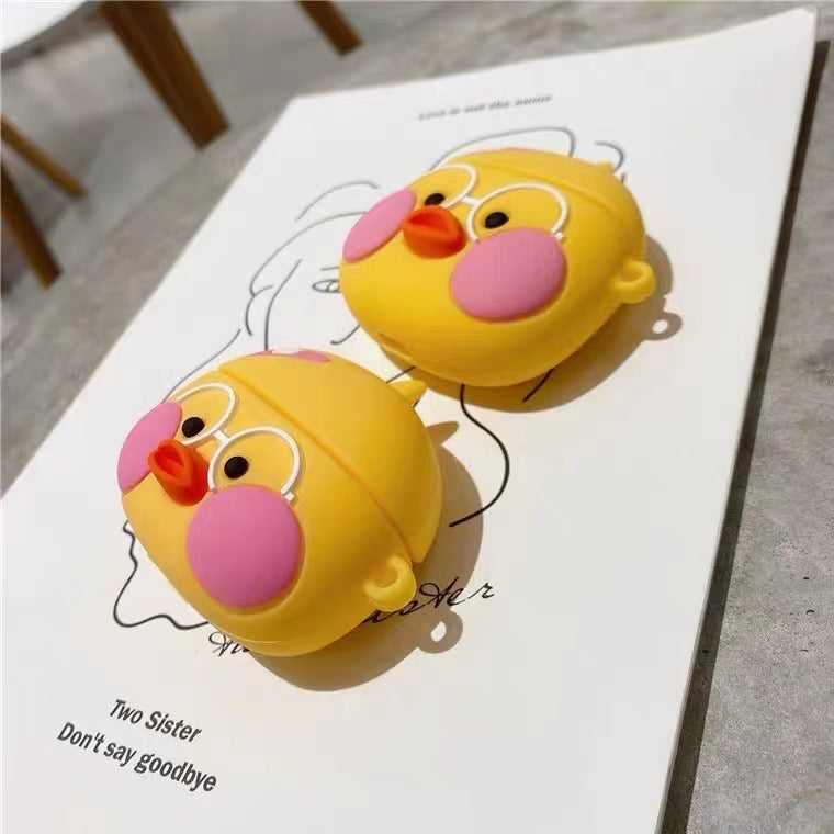 Chicken Bandage Glasses AirPods Case