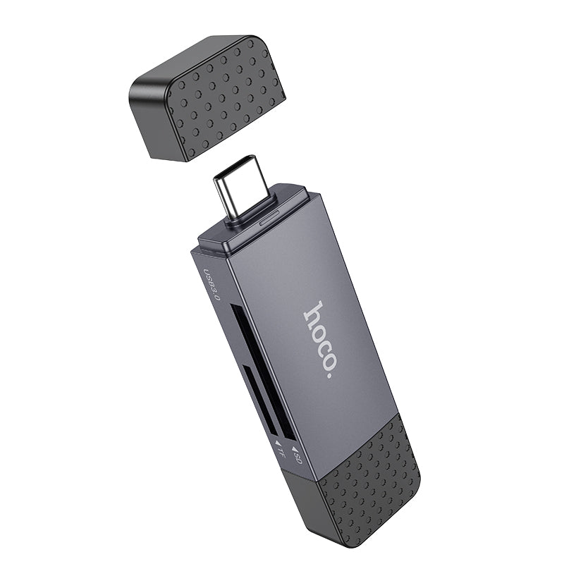Memory Card Reader with USB-A + USB-C Connector