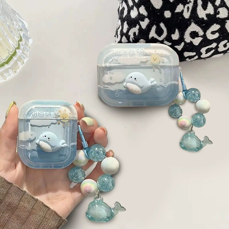 Cute Whale AirPods Case