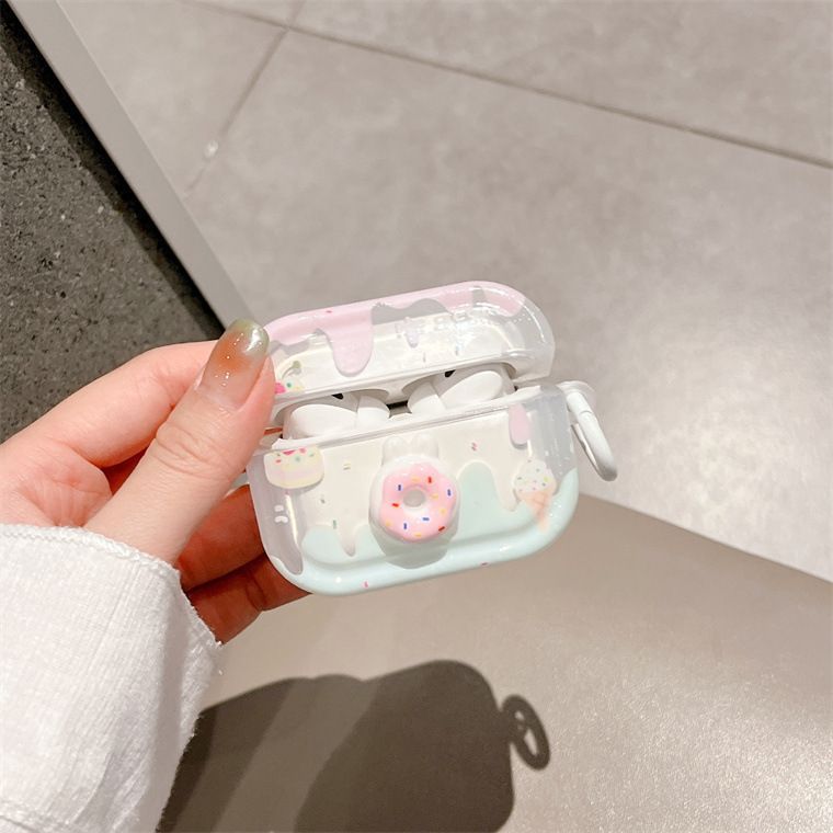 Cute Donut Drip AirPods Case