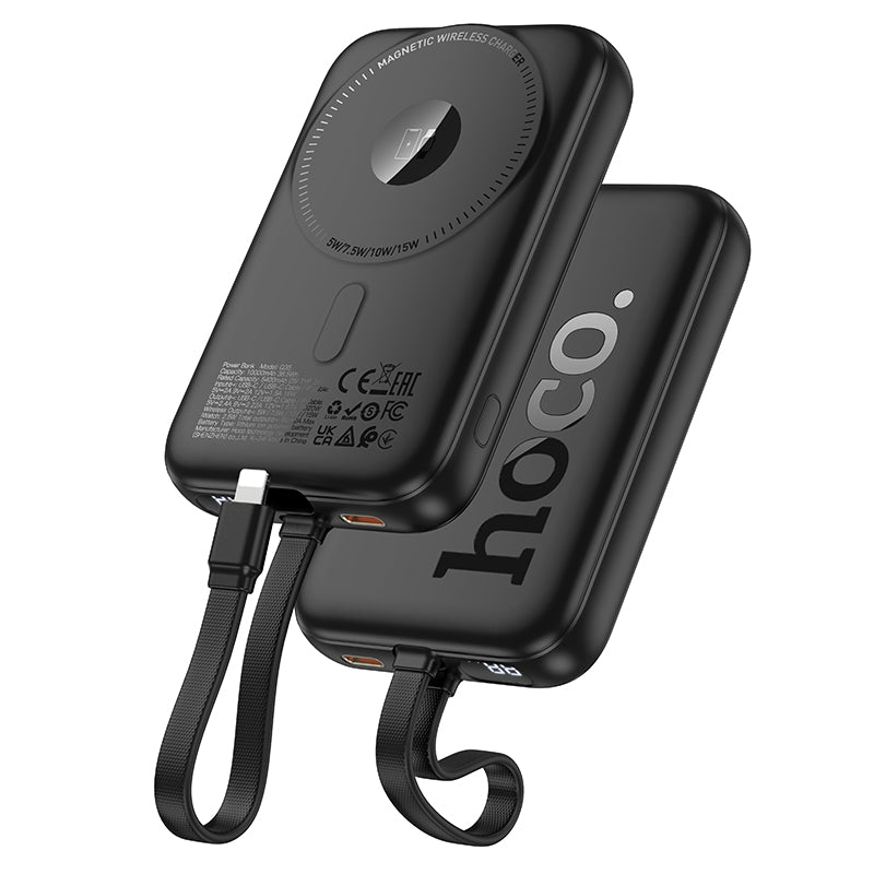 Portable PD20W Magnetic 3-in-1 Power Bank with Bidirectional Cable (10000 mAh)