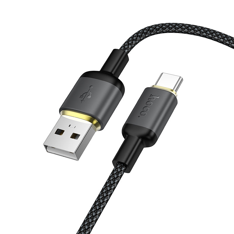 3A Fast Charging USB to Type-C Braided Cable High Speed Data (1m)