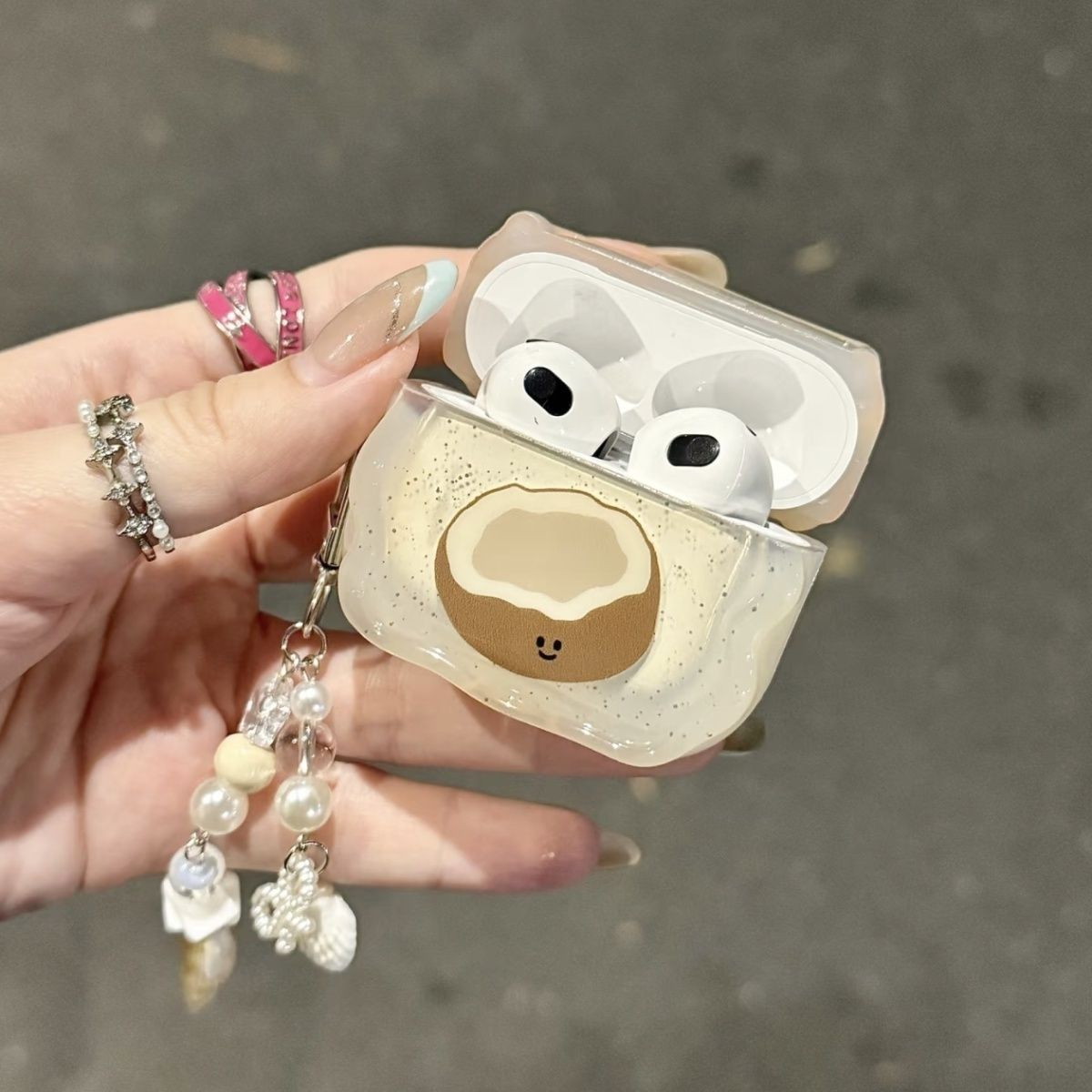Cute Coconut AirPods Case