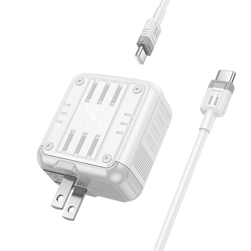 Rock PD45W Dual Port Charger Set with USB-C Cable