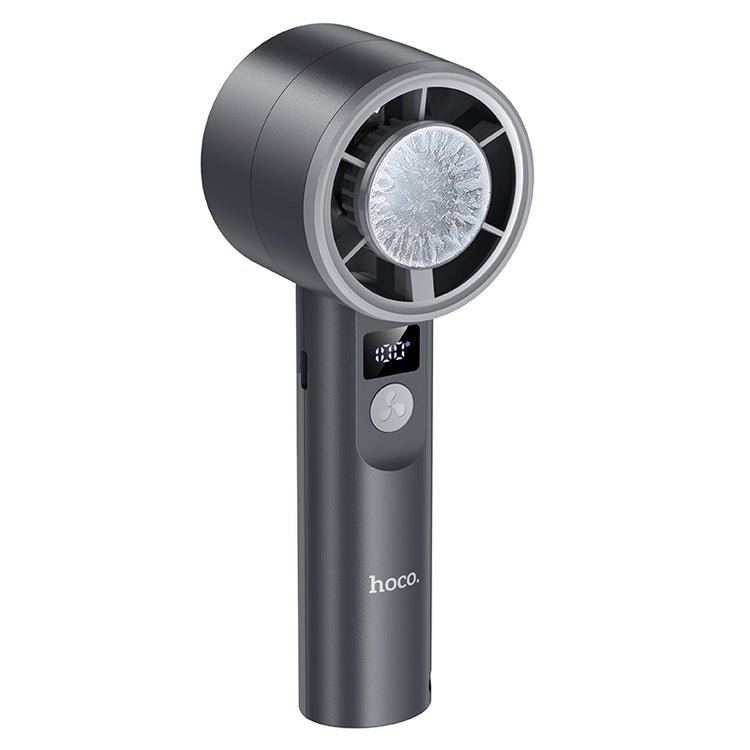 Portable Handheld Cooling Fan with Ice Cooling Plate and Digital Display