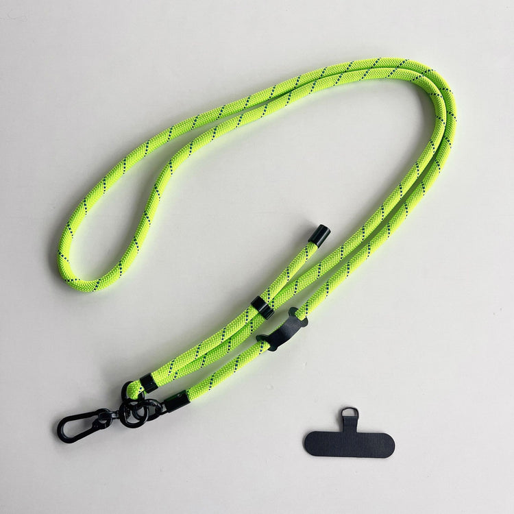 Adjustable Neck & Shoulder Strap Blue Green Stripe