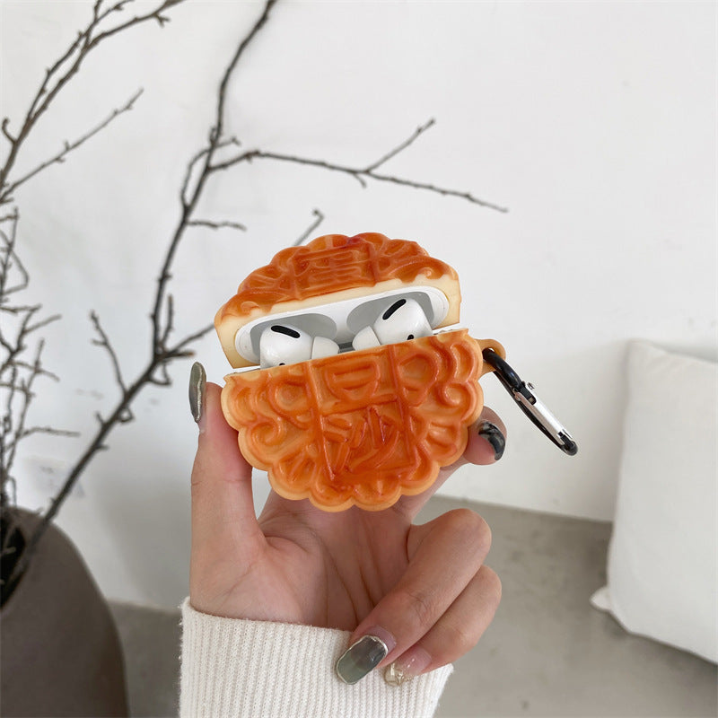 Fun 3D Mooncake AirPods Case