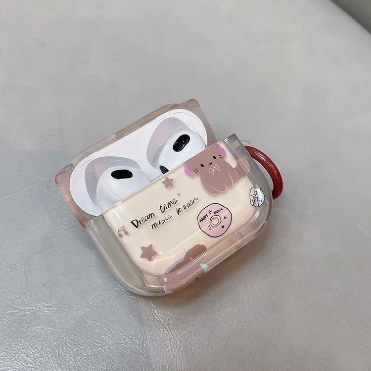 Brown Cat Headphone AirPods Case