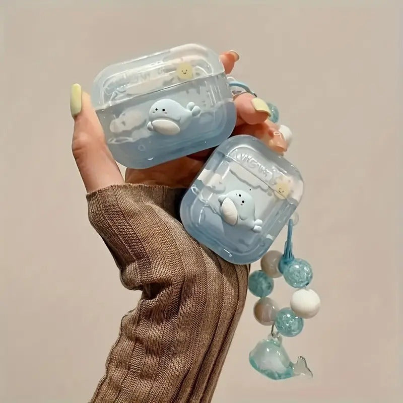 Cute Whale AirPods Case