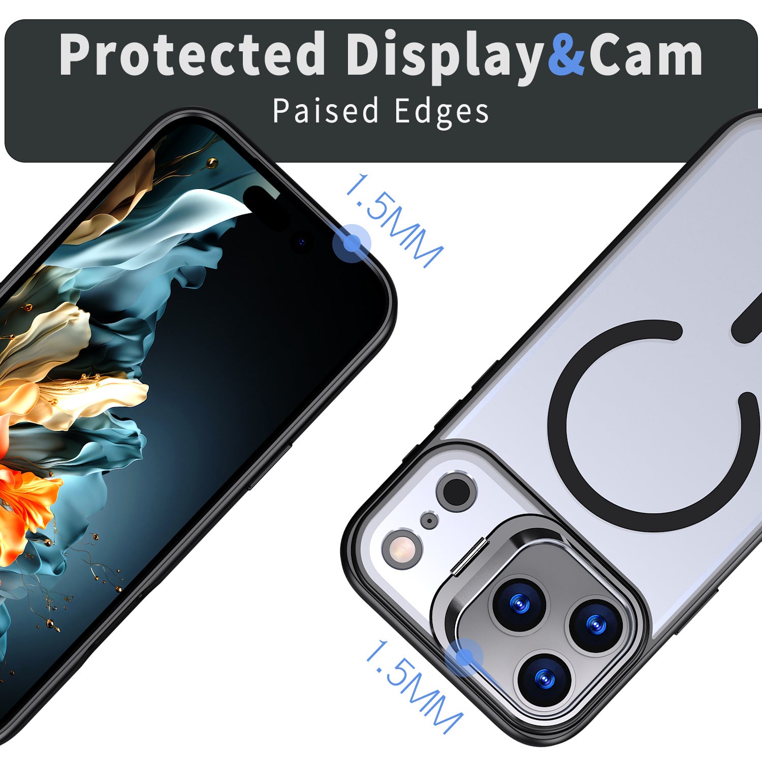 Magnetic Matte Shockproof Case with Folding Camera Lens Kickstand for iPhone 18 / 17 Series (ALL)