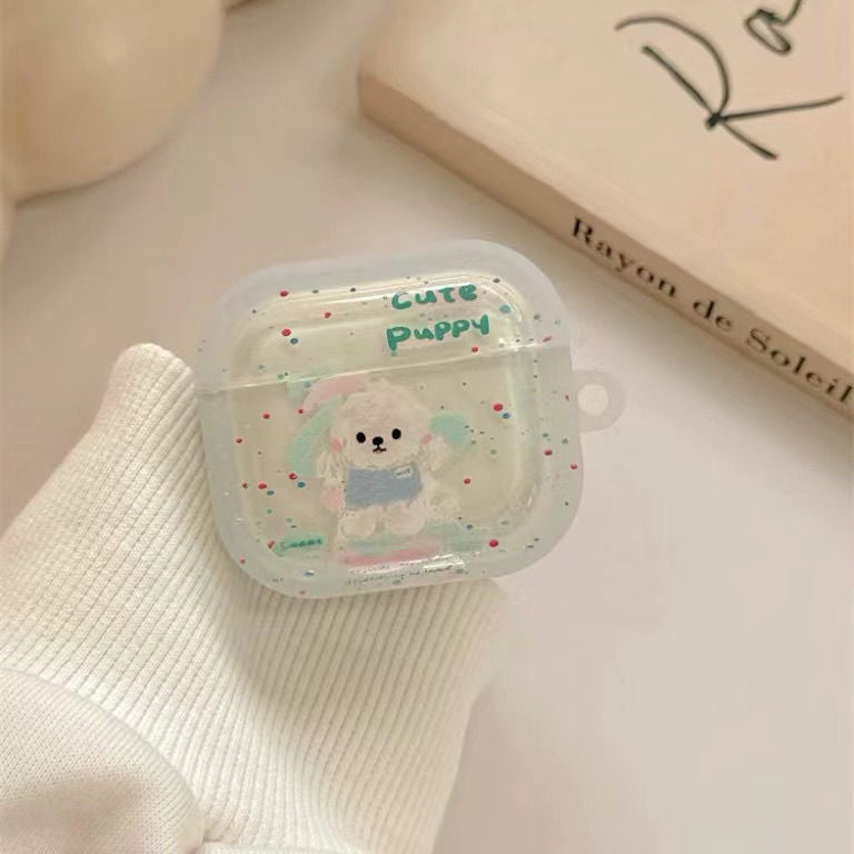 Cute Puppy Graffiti AirPods Case