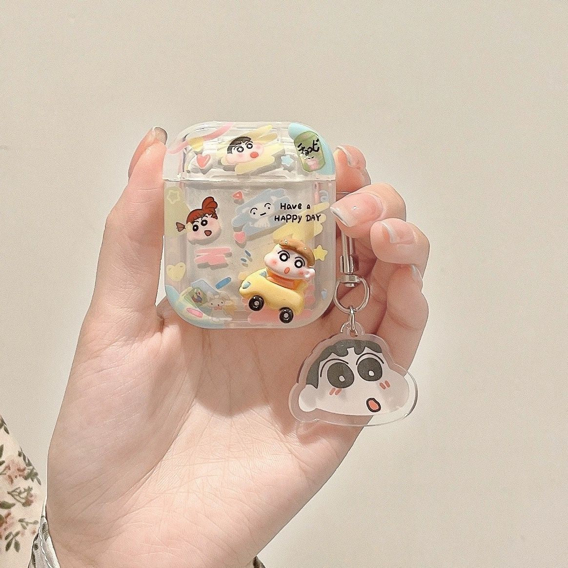 Crayon Car Rabbit Dog AirPods Case