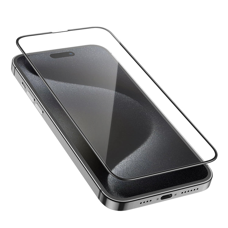Full Screen Tempered Glass Screen Protector for iPhone 16 Plus | 15 Plus (0.4mm Clear)