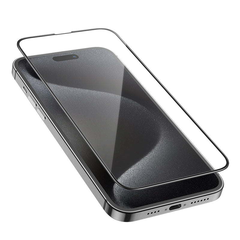 Full Screen Tempered Glass Screen Protector for iPhone 16 Plus | 15 Plus (0.4mm Clear)