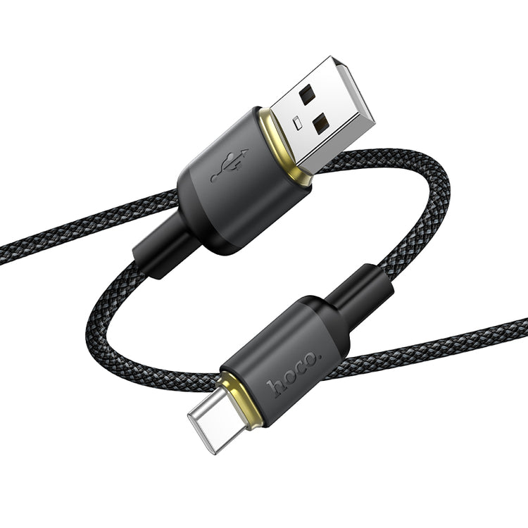 X128 USB-A to USB-C Fast Charging Data Braided Cable (3.3ft / 1m)