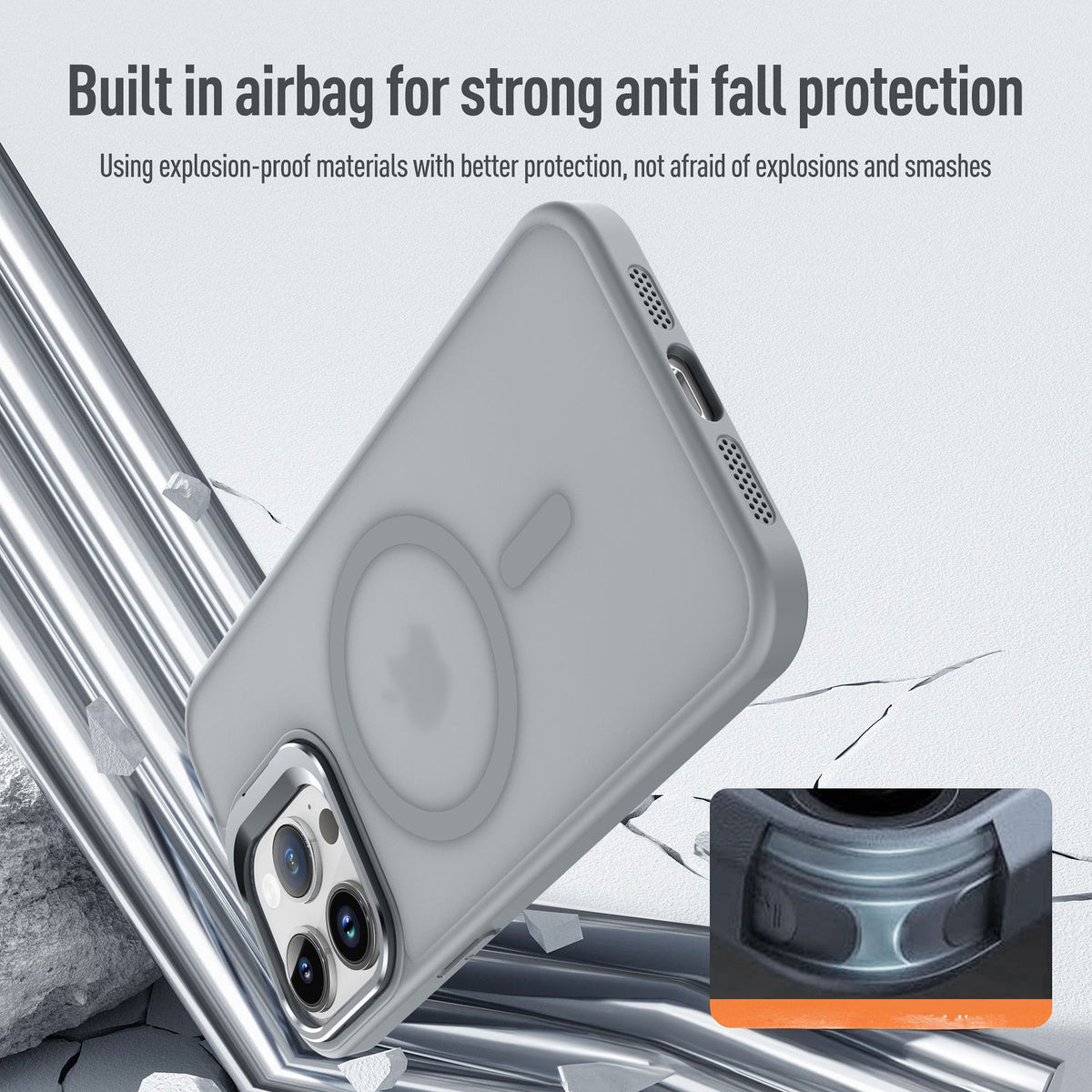 MagSafe Phone Case with Kick Stand for iPhones