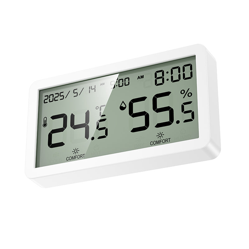 Indoor Electronic Alarm Clock, Thermometer, and Hygrometer