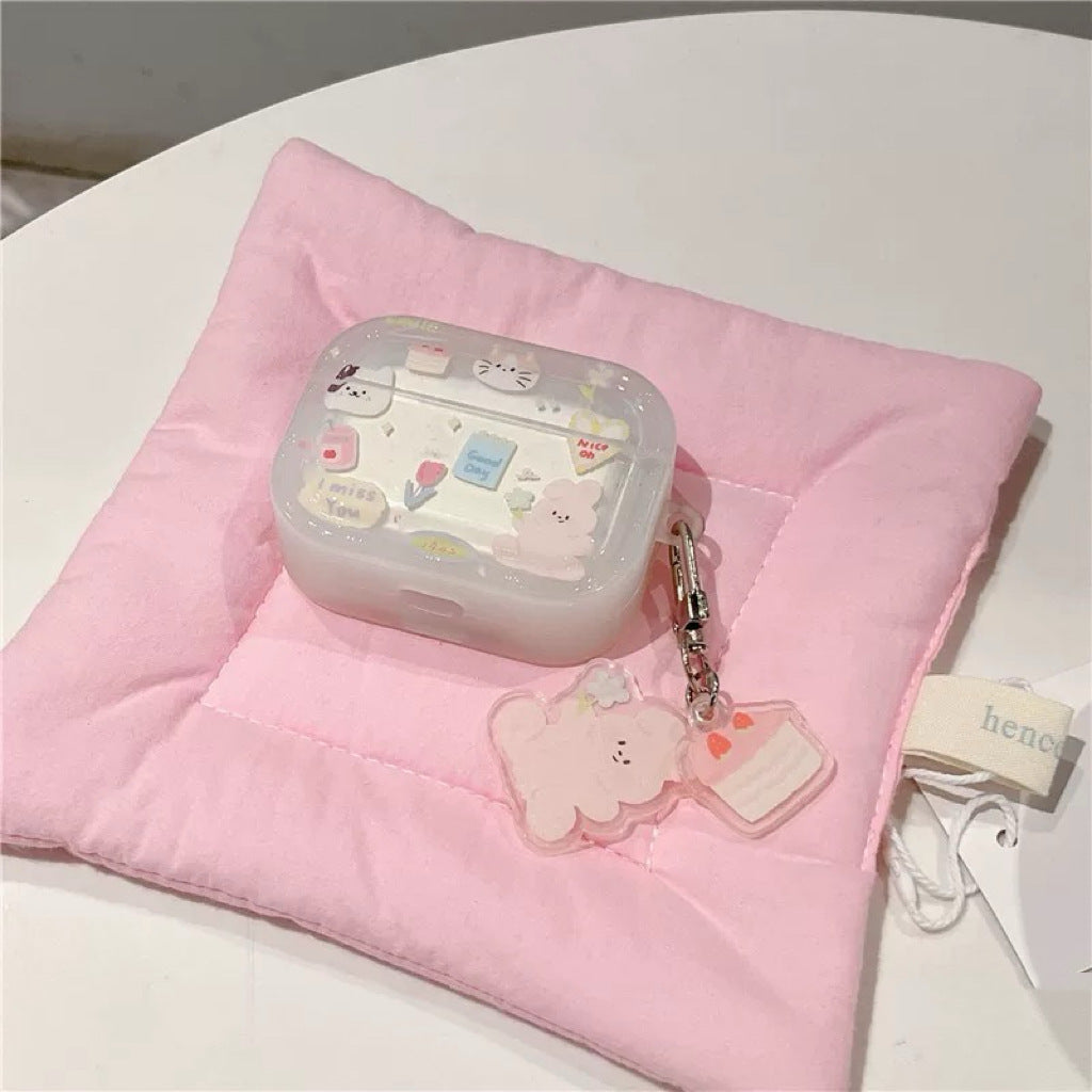 Cat Rose Good Day AirPods Case